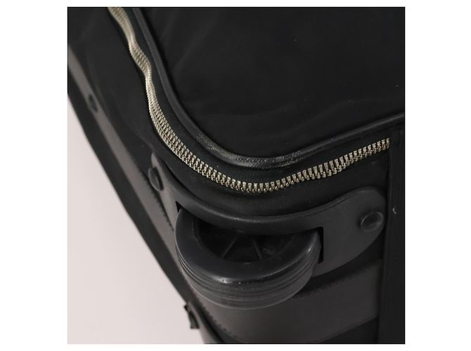 PRADA Boston Bag Nylon Schwarz Silber Authentisch bs35527 - Ansicht 11