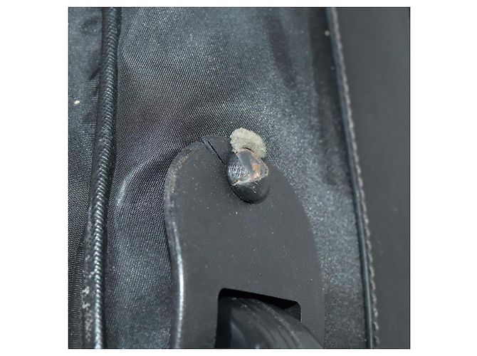 PRADA Boston Bag Nylon Schwarz Silber Authentisch bs35527 - Ansicht 14