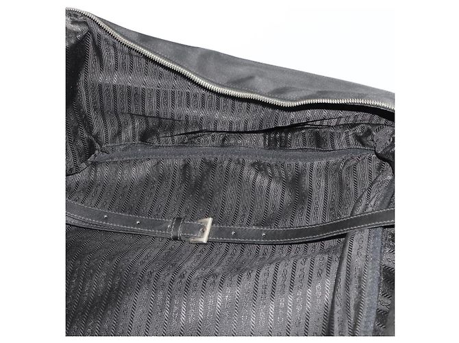 PRADA Boston Bag Nylon Schwarz Silber Authentisch bs35527 - Ansicht 26