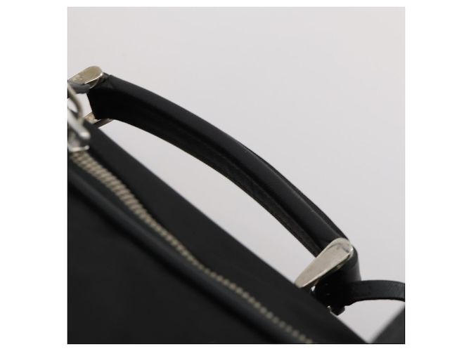 PRADA Boston Bag Nylon Schwarz Silber Authentisch bs35527 - Ansicht 8