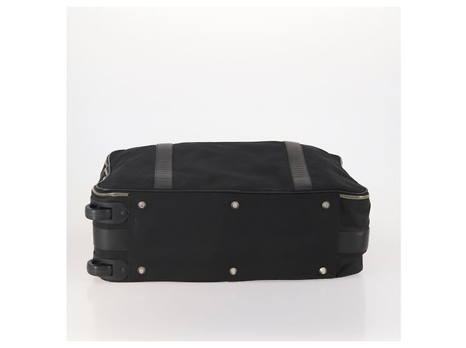 PRADA Boston Bag Nylon Schwarz Silber Authentisch bs35527 - Ansicht 9