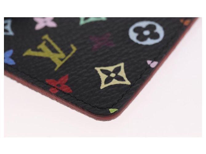 LOUIS VUITTON Monogram Multicolor Etui Mirror Black M92651 LV Auth 184415V Schwarz - Ansicht 10