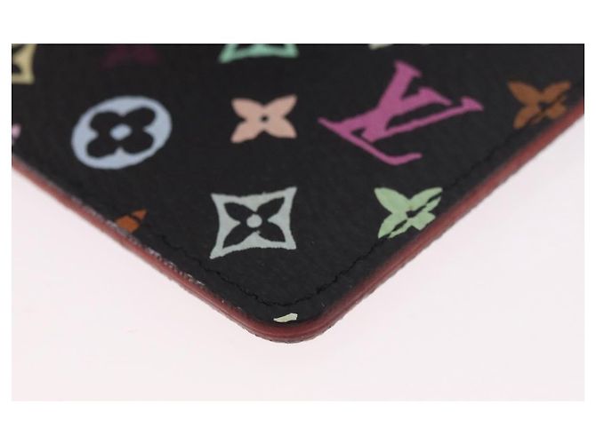 LOUIS VUITTON Monogram Multicolor Etui Mirror Black M92651 LV Auth 184415V Schwarz - Ansicht 11