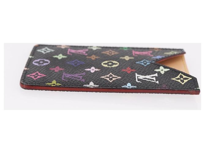 LOUIS VUITTON Monogram Multicolor Etui Mirror Black M92651 LV Auth 184415V Schwarz - Ansicht 4