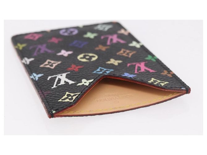 LOUIS VUITTON Monogram Multicolor Etui Mirror Black M92651 LV Auth 184415V Schwarz - Ansicht 6