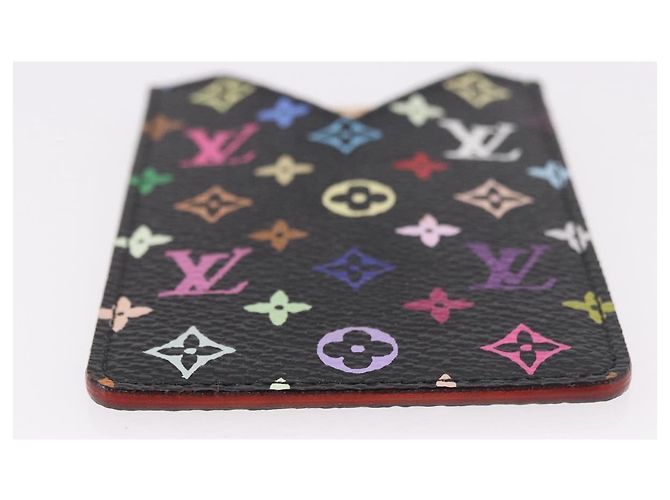 LOUIS VUITTON Monogram Multicolor Etui Mirror Black M92651 LV Auth 184415V Schwarz - Ansicht 7