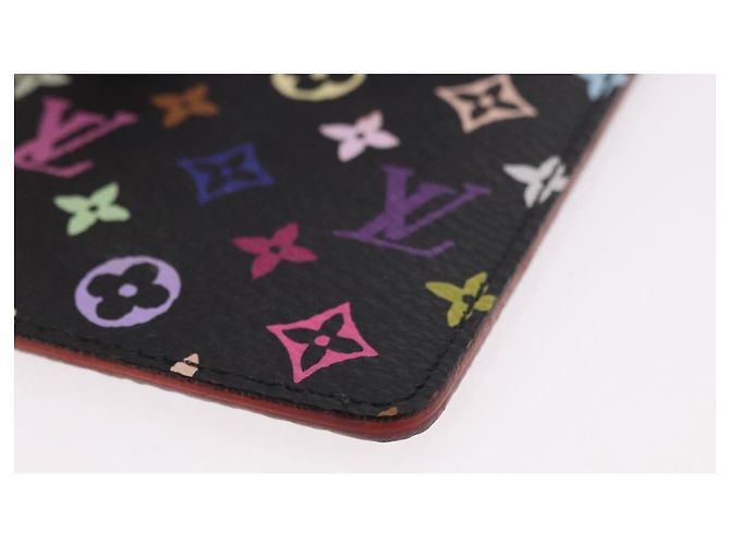 LOUIS VUITTON Monogram Multicolor Etui Mirror Black M92651 LV Auth 184415V Schwarz - Ansicht 9