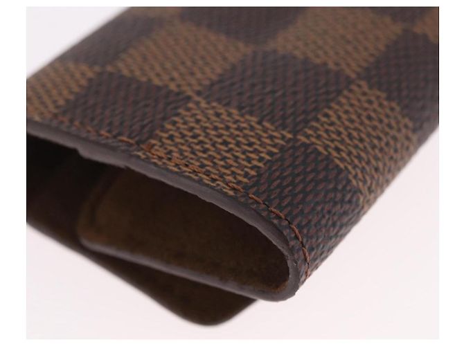 LOUIS VUITTON Damier Ebene Cuffs&Cuff Case Cuffs Silver M64675 LV Auth BA13620V Argento - vista 10