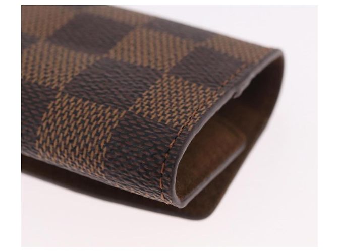 LOUIS VUITTON Damier Ebene Cuffs&Cuff Case Cuffs Silver M64675 LV Auth BA13620V Argento - vista 11