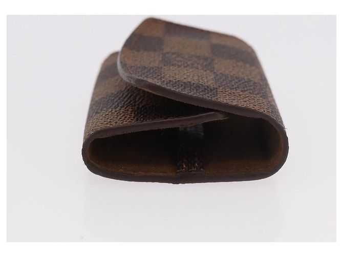 LOUIS VUITTON Damier Ebene Cuffs&Cuff Case Cuffs Silver M64675 LV Auth BA13620V Argento - vista 4