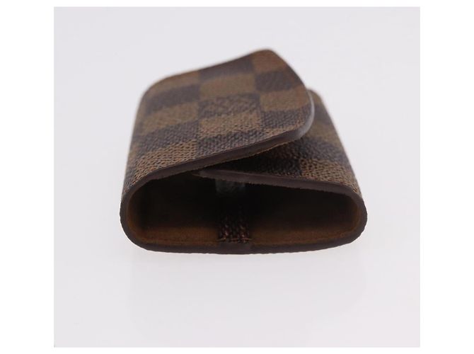 LOUIS VUITTON Damier Ebene Cuffs&Cuff Case Cuffs Silver M64675 LV Auth BA13620V Argento - vista 5