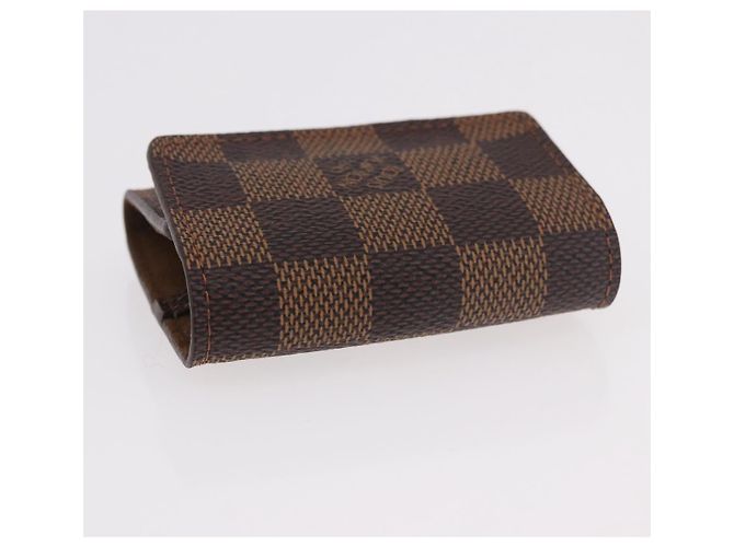 LOUIS VUITTON Damier Ebene Cuffs&Cuff Case Cuffs Silver M64675 LV Auth BA13620V Argento - vista 6