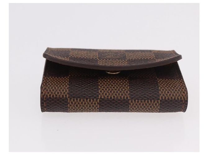 LOUIS VUITTON Damier Ebene Cuffs&Cuff Case Cuffs Silver M64675 LV Auth BA13620V Argento - vista 7