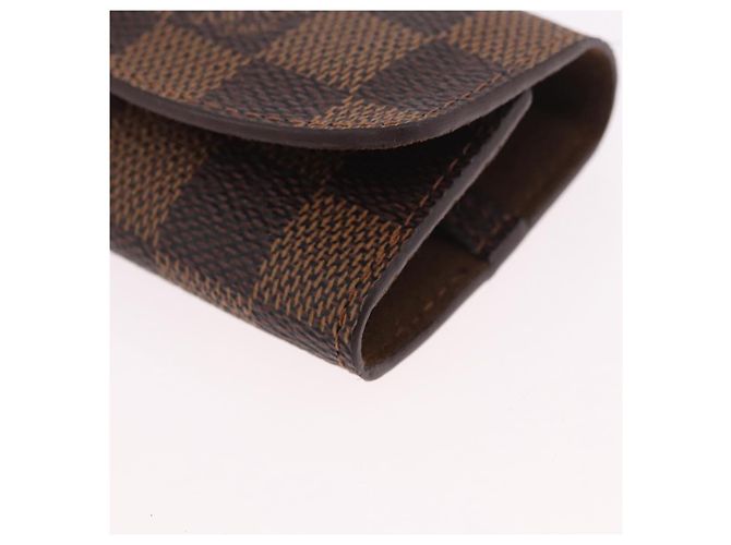 LOUIS VUITTON Damier Ebene Cuffs&Cuff Case Cuffs Silver M64675 LV Auth BA13620V Argento - vista 9