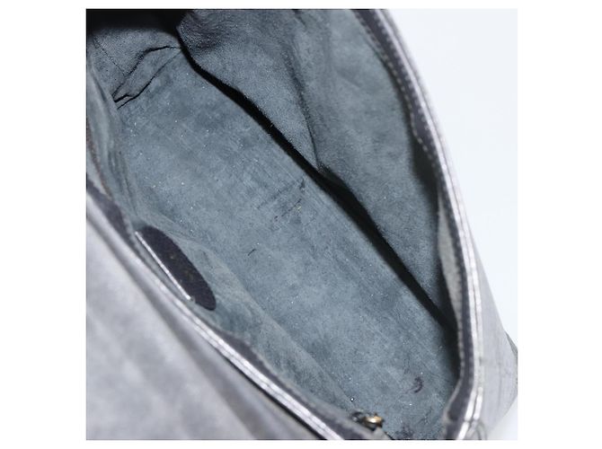Borsa a mano GUCCI Bamboo in pelle nera e oro 001 3444 1887 Auth 187814 Nero D'oro - vista 18