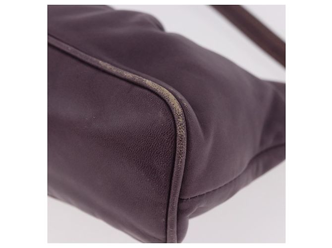 PRADA Pouch Accessori in Pelle Viola Oro Auth 189372A D'oro Porpora - vista 11