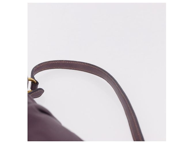PRADA Pouch Accessori in Pelle Viola Oro Auth 189372A D'oro Porpora - vista 8