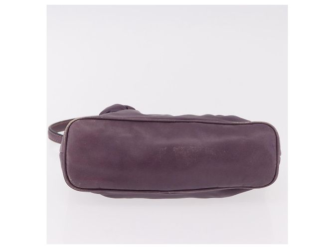 PRADA Pouch Accessori in Pelle Viola Oro Auth 189372A D'oro Porpora - vista 9