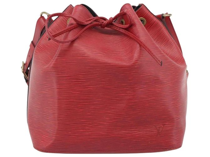 Borsa a Spalla LOUIS VUITTON Epi Petit Noe Rosso M44107 LV Auth ka4880 - vista 13