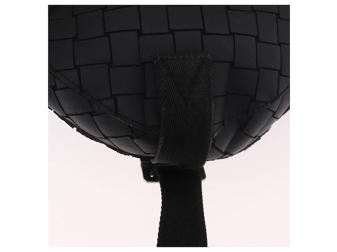 BOTTEGA VENETA INTRECCIATO Body Bag Pelle Nero Argento Auth bs35683A - vista 12