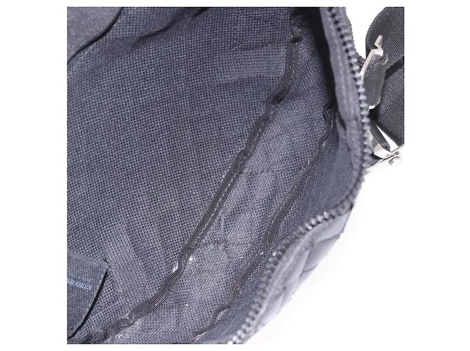 BOTTEGA VENETA INTRECCIATO Body Bag Pelle Nero Argento Auth bs35683A - vista 18