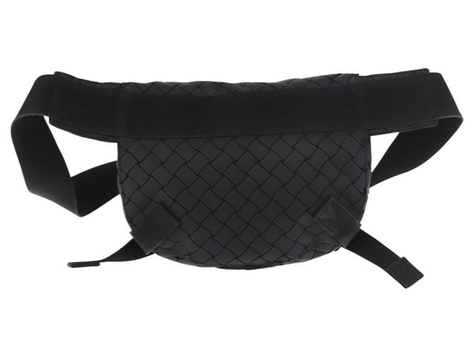 BOTTEGA VENETA INTRECCIATO Body Bag Pelle Nero Argento Auth bs35683A - vista 3