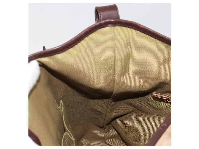 Borsa a tracolla Salvatore Ferragamo in tela beige e oro Auth hk3800 D'oro - vista 18