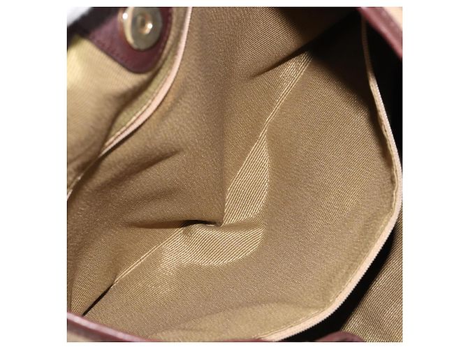 Borsa a tracolla Salvatore Ferragamo in tela beige e oro Auth hk3800 D'oro - vista 20