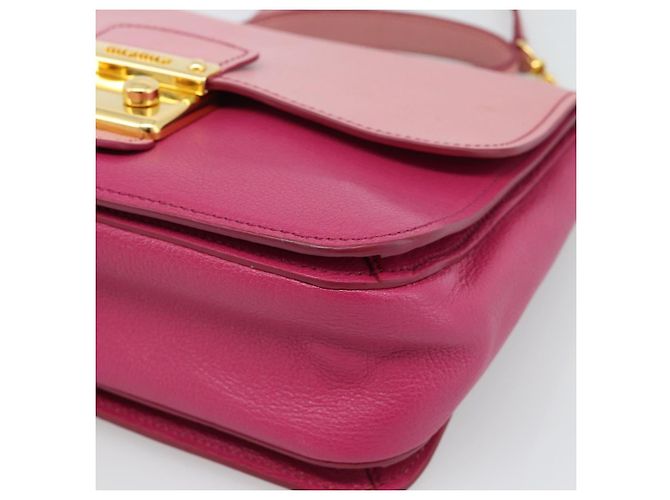 Borsa Miu Miu in pelle 2way Rosa Oro RN0726 Auth am11972V D'oro - vista 12