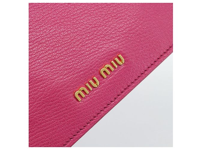 Borsa Miu Miu in pelle 2way Rosa Oro RN0726 Auth am11972V D'oro - vista 16