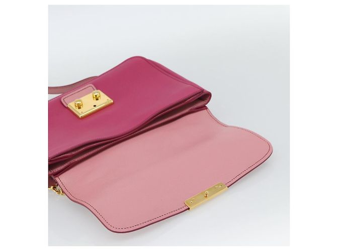 Borsa Miu Miu in pelle 2way Rosa Oro RN0726 Auth am11972V D'oro - vista 18