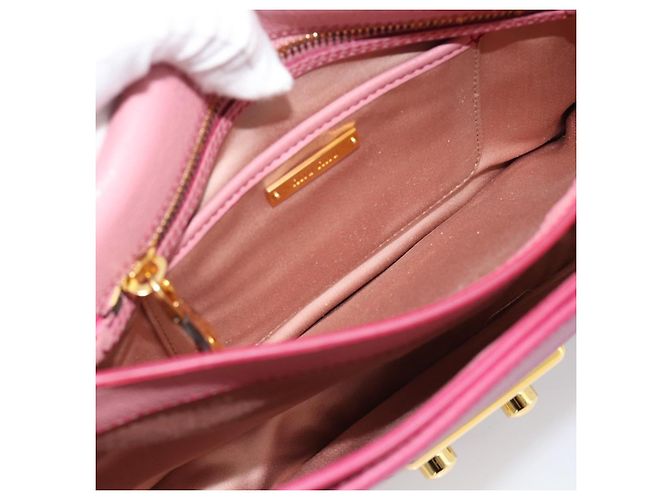 Borsa Miu Miu in pelle 2way Rosa Oro RN0726 Auth am11972V D'oro - vista 22