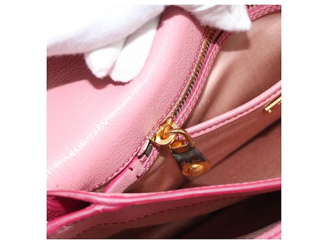 Borsa Miu Miu in pelle 2way Rosa Oro RN0726 Auth am11972V D'oro - vista 25