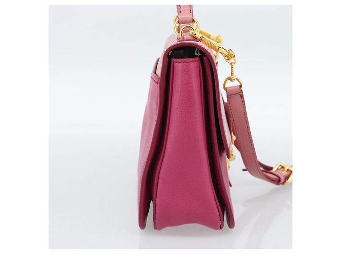Borsa Miu Miu in pelle 2way Rosa Oro RN0726 Auth am11972V D'oro - vista 4