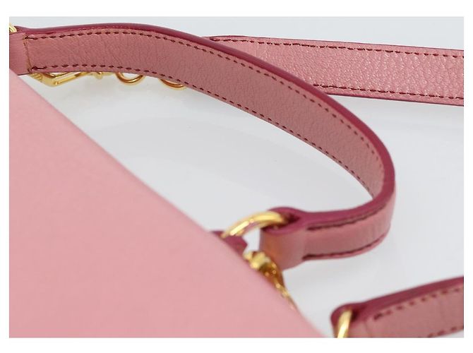 Borsa Miu Miu in pelle 2way Rosa Oro RN0726 Auth am11972V D'oro - vista 8