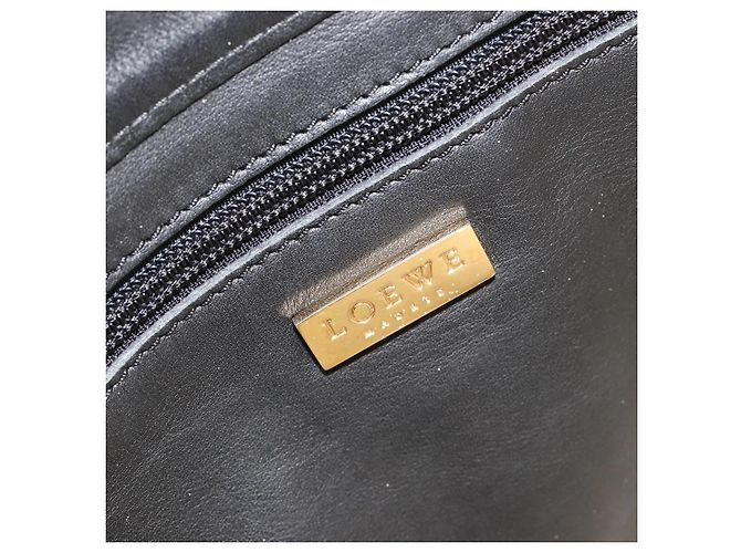 Borsa a mano LOEWE in tela e pelle beige oro Auth hk3797 D'oro - vista 10