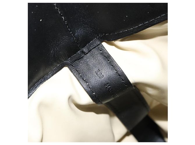 Borsa a mano LOEWE in tela e pelle beige oro Auth hk3797 D'oro - vista 12