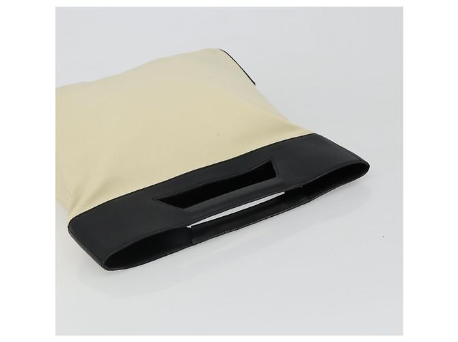 Borsa a mano LOEWE in tela e pelle beige oro Auth hk3797 D'oro - vista 6