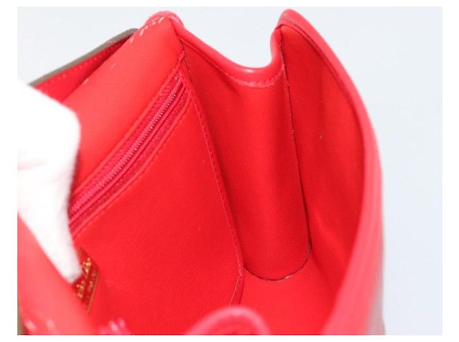 Borsa a Spalla Christian Dior in Pelle Rossa Oro Auth BA13488 Rosso D'oro - vista 18