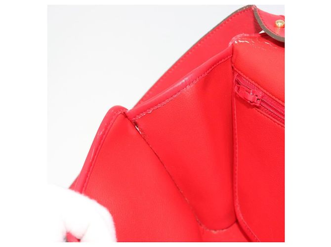 Borsa a Spalla Christian Dior in Pelle Rossa Oro Auth BA13488 Rosso D'oro - vista 19