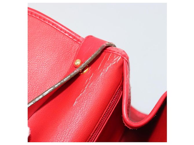 Borsa a Spalla Christian Dior in Pelle Rossa Oro Auth BA13488 Rosso D'oro - vista 21
