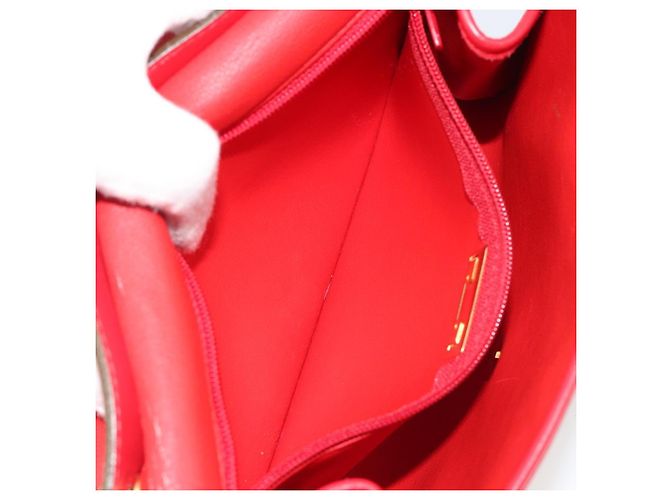 Borsa a Spalla Christian Dior in Pelle Rossa Oro Auth BA13488 Rosso D'oro - vista 22