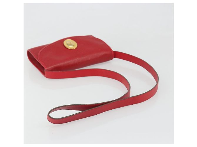 Borsa a Spalla Christian Dior in Pelle Rossa Oro Auth BA13488 Rosso D'oro - vista 7