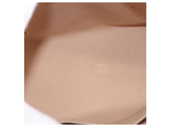 LOUIS VUITTON Bolso Tote Monogram Vernis Lockit PM Beige Negro M90251 Auth ka4865 - vista 10