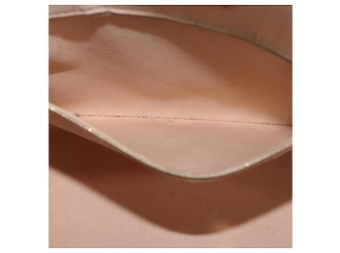 LOUIS VUITTON Bolso Tote Monogram Vernis Lockit PM Beige Negro M90251 Auth ka4865 - vista 25