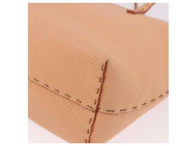 FENDI Celeria Handtasche Leder Orange Auth 189383V - Ansicht 11