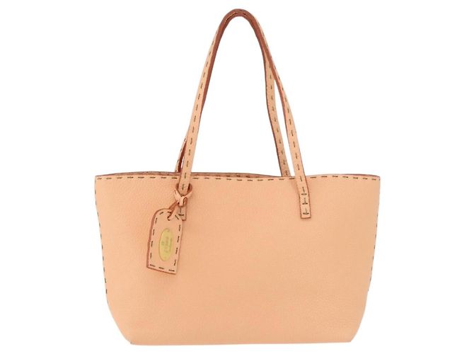 FENDI Celeria Handtasche Leder Orange Auth 189383V - Ansicht 2
