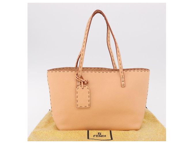 FENDI Celeria Handtasche Leder Orange Auth 189383V - Ansicht 23