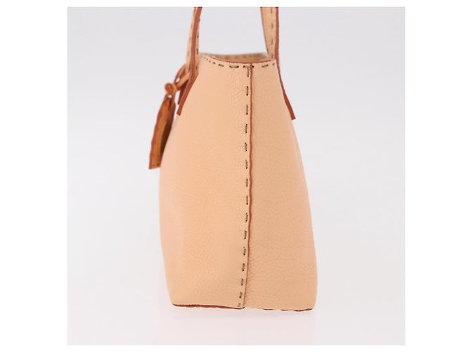 FENDI Celeria Handtasche Leder Orange Auth 189383V - Ansicht 4