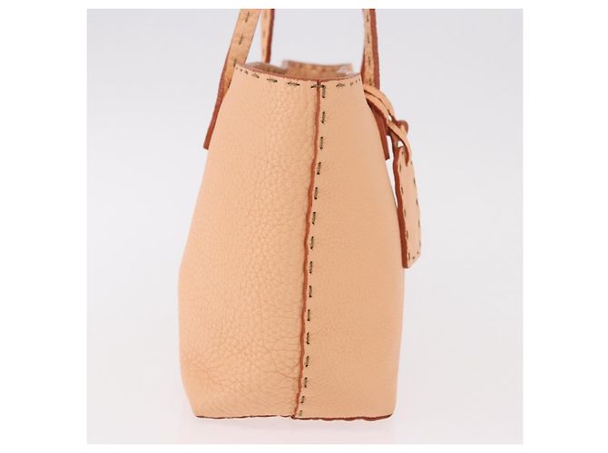 FENDI Celeria Handtasche Leder Orange Auth 189383V - Ansicht 5
